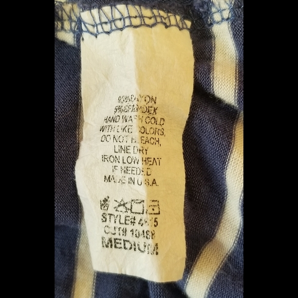 Pinkblush Navy and White Striped Top - Picture 4 of 5